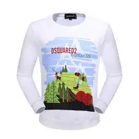 pull dsquared contrefacon jacket mountain life white